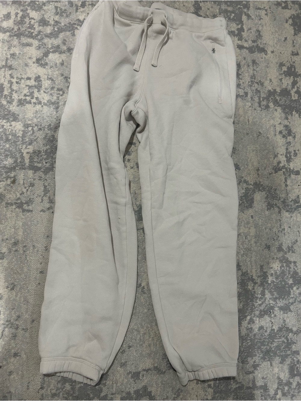 Alo Light Beige Drawstring Joggers